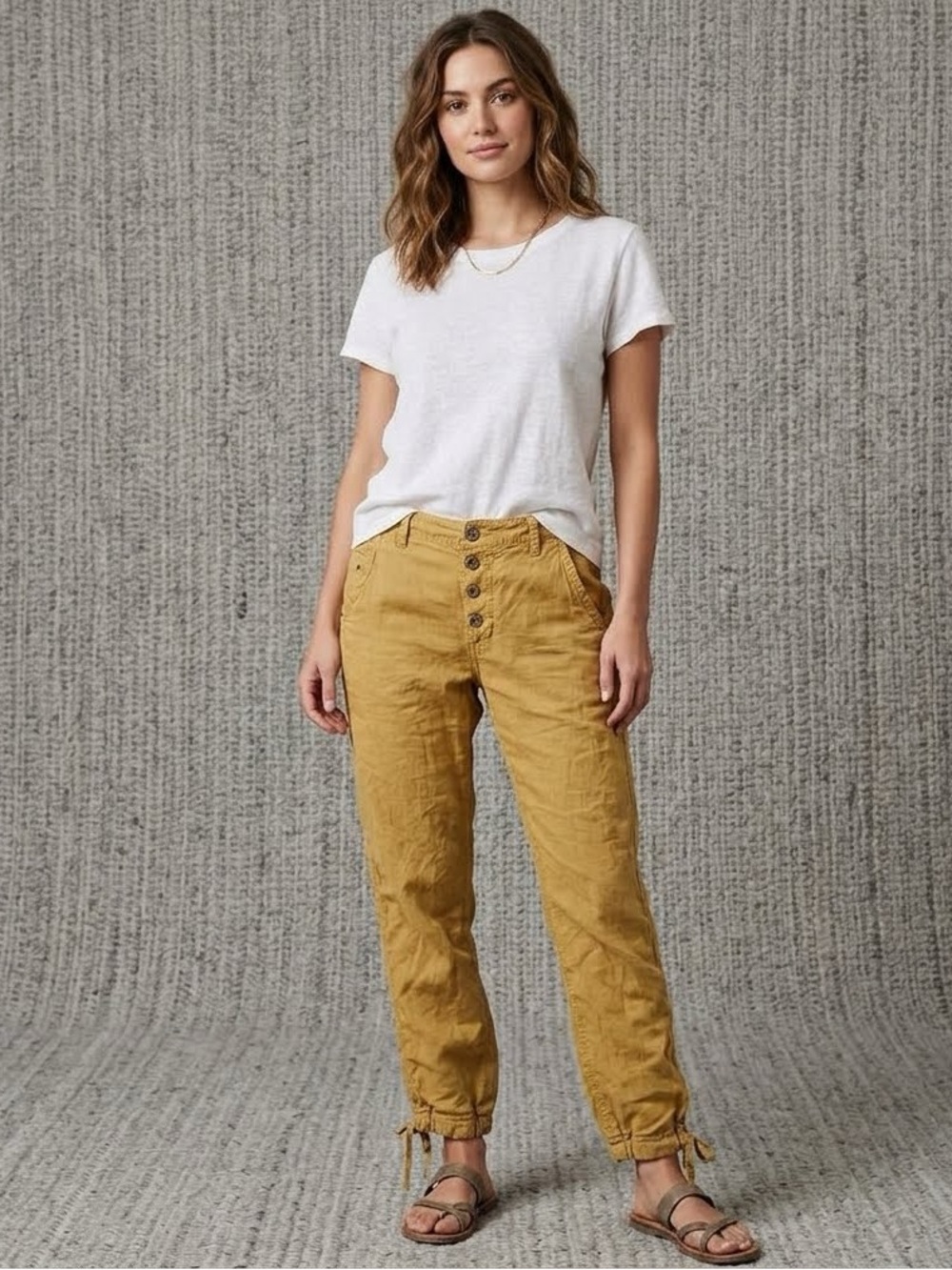H&M  Cargo Pants in Khaki-Tan